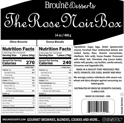The Rose Noir Brownie Box